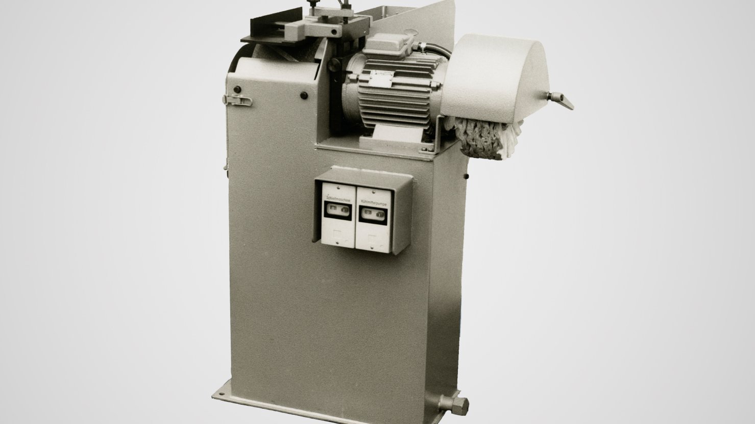 Belt grinder water cooling front view-1972
