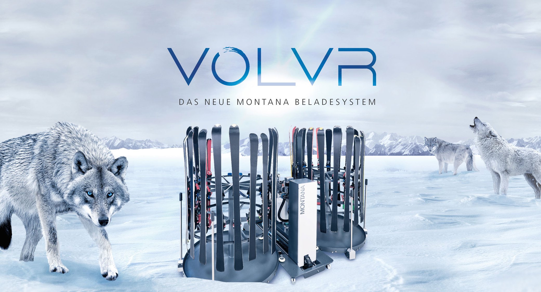 VOLVR Beladesystem für MONTANA Skiservice-Maschinen