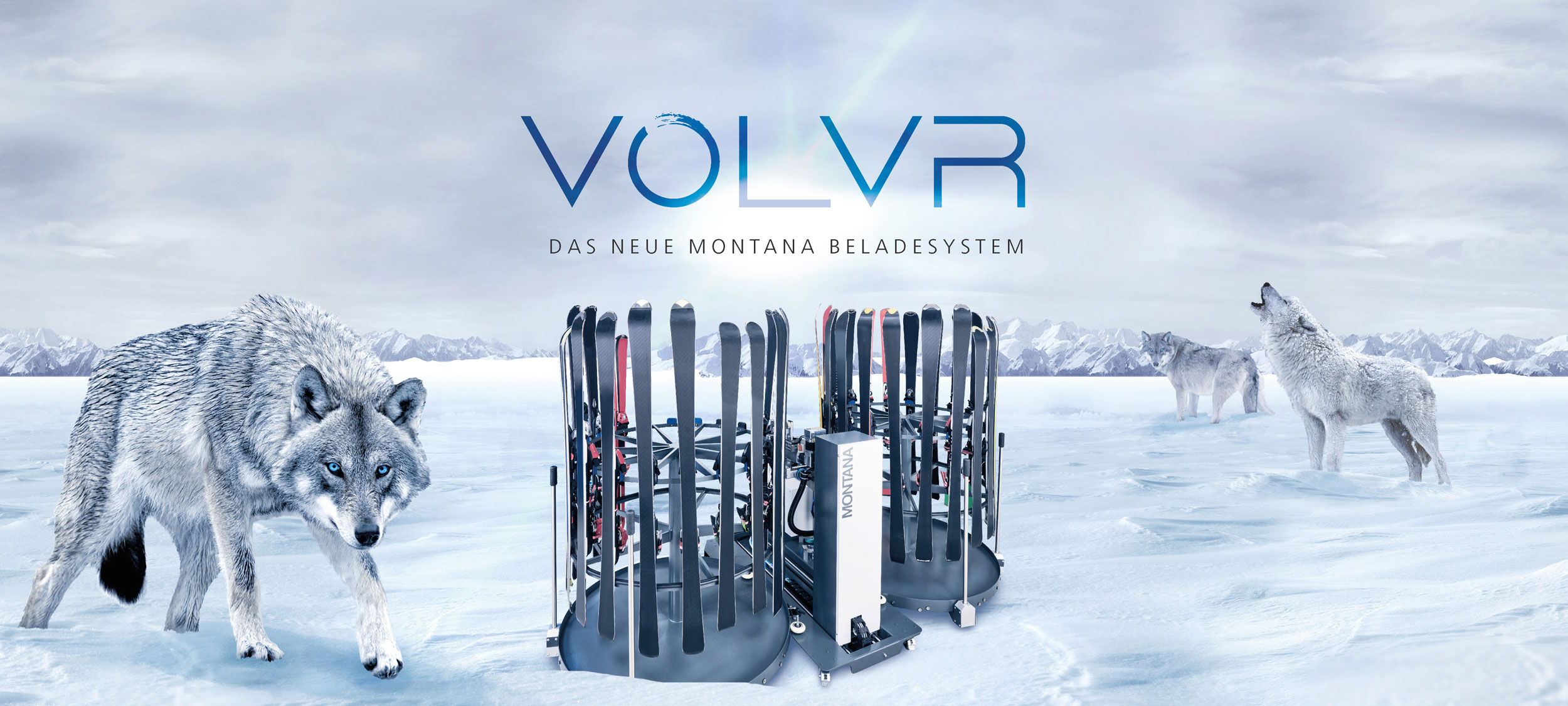 VOLVR Beladesystem für MONTANA Skiservice-Maschinen
